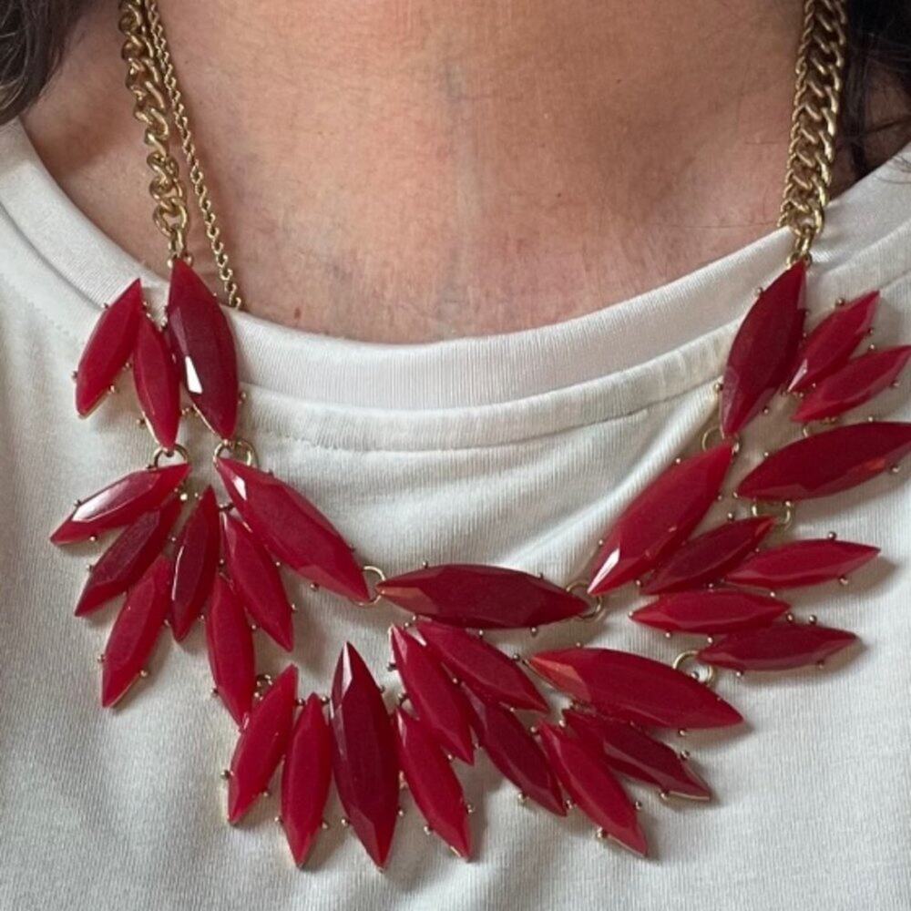 Ruby Statement Vine Necklace - Picture 8 of 9